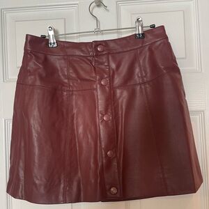 Free People Maisie Vegan Mini Skirt- Size 6